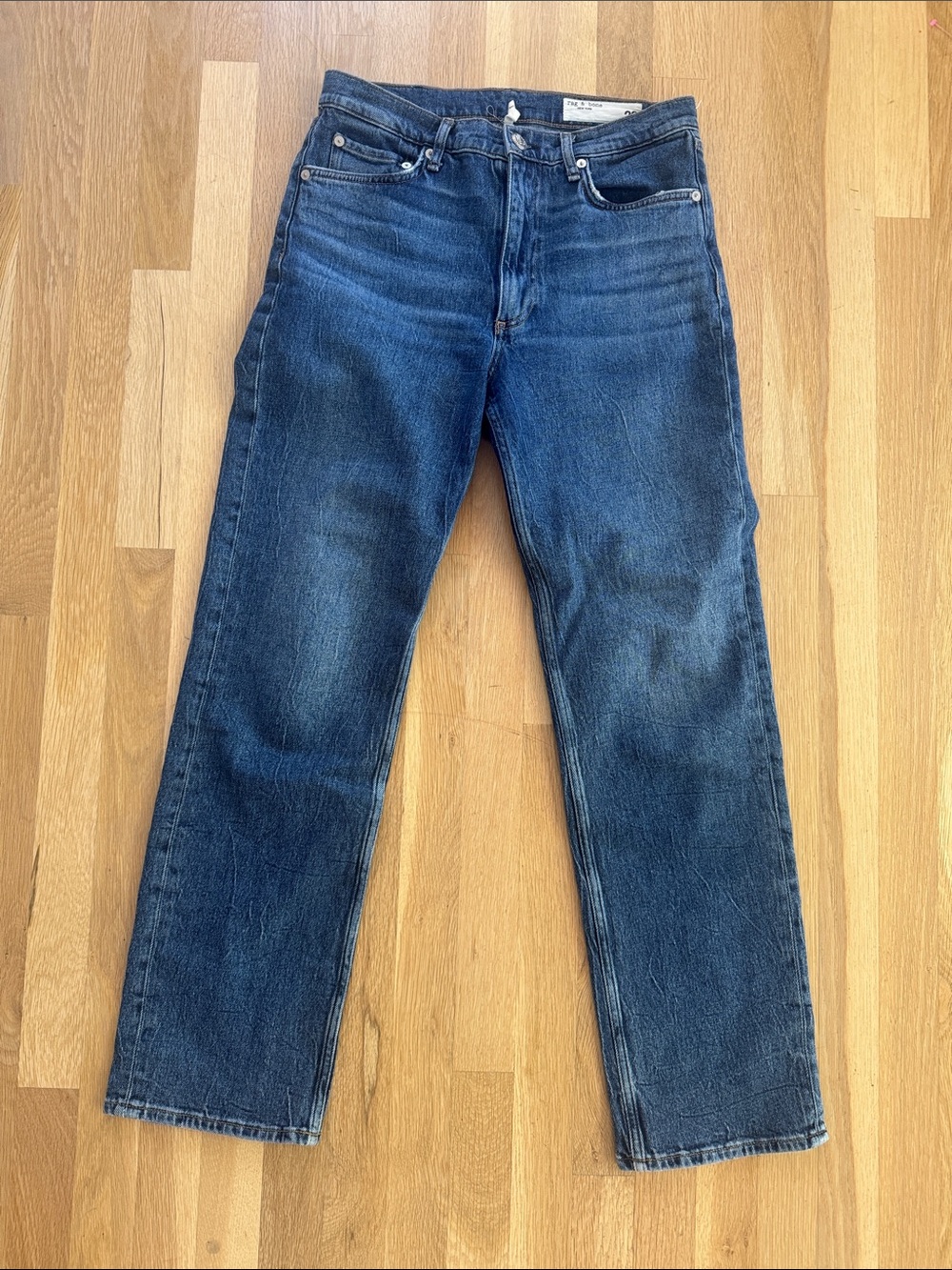 rag & bone Harlow Mid-Rise Straight jeans size 28